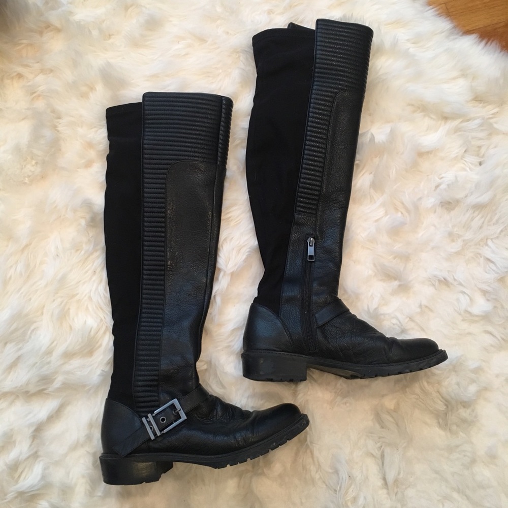 BCBGeneration Sigmond Black Leather Boots